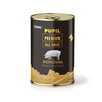 Karma mokra dla psa PUPIL Premium All Meat GOLD wieprzowina 400 g