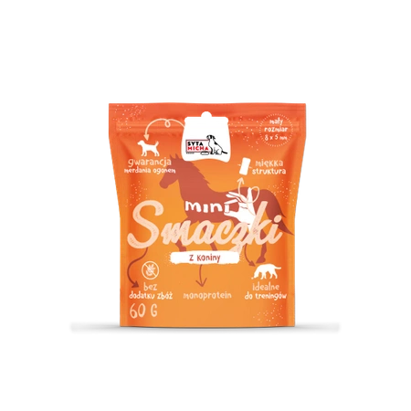 Mini smaczki dla psa z koniny 60g