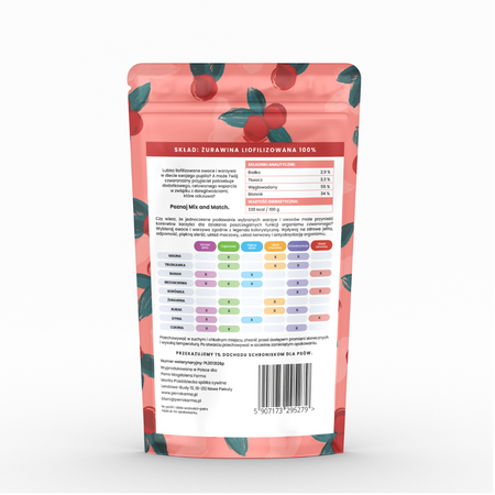 MIX & MATCH Żurawina Przysmaki liofilizowane 10g