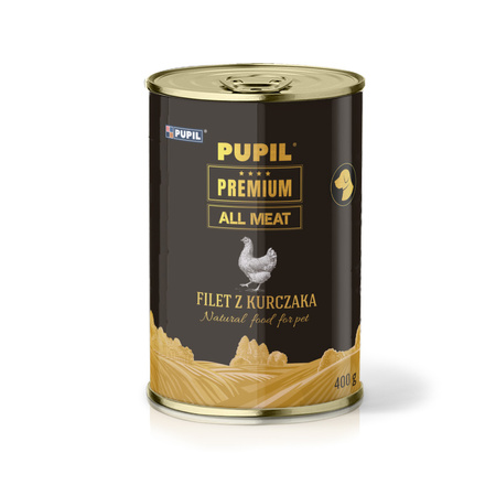 Karma mokra dla psa PUPIL Premium All Meat GOLD filet z kurczaka 400 g