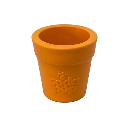 SodaPup - Zabawka na przysmaki - Flower Pot Orange