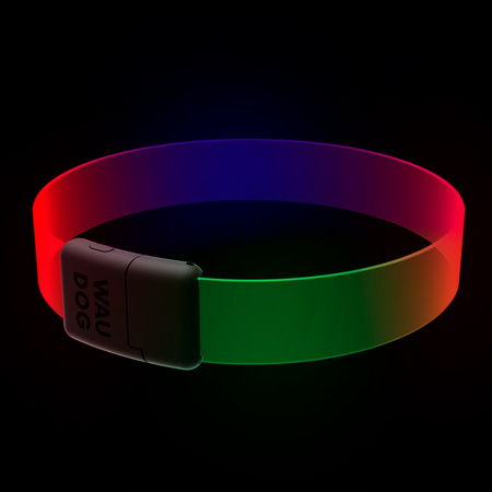 Obroża dla psa z podświetleniem WAUDOG LED, regulowana, szer. 25 mm, dl. 60 cm