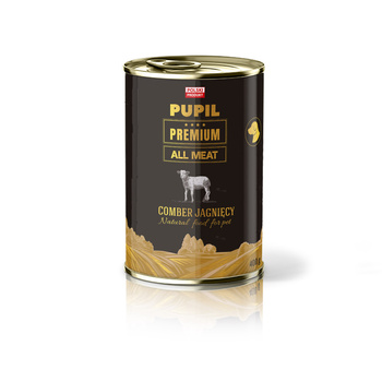 Karma mokra dla psa PUPIL Premium All Meat GOLD comber jagnięcy 400 g