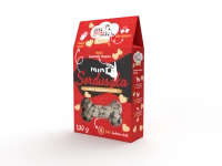 Ciasta dla psa Mini serduszka z królikiem, mąką kokosową i morelą 100g