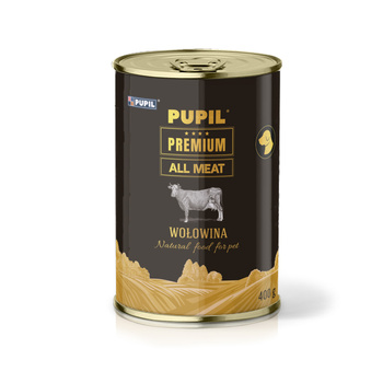 Karma mokra dla psa PUPIL Premium All Meat GOLD wołowina 400 g