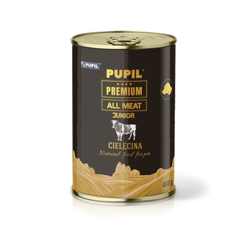 Karma mokra dla psa PUPIL Premium All Meat GOLD JUNIOR cielęcina 400 g