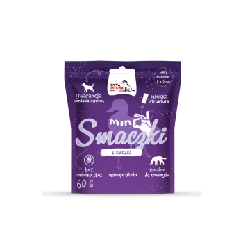 Mini smaczki dla psa z kaczką 60g
